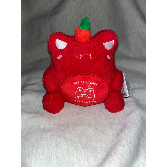 Cuddle Barn PlushGoals Hot Chili Pepper Plushie Stuffed Animal Red Green Toy - Picture 1 of 7